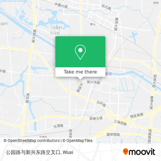 公园路与新兴东路交叉口 map