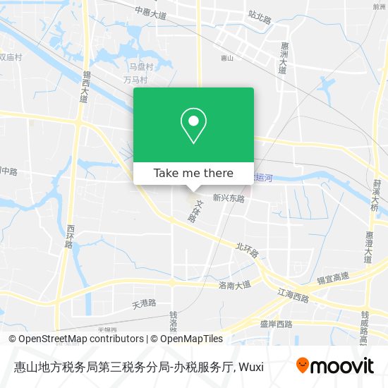 惠山地方税务局第三税务分局-办税服务厅 map