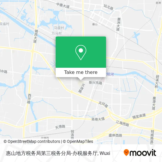 惠山地方税务局第三税务分局-办税服务厅 map