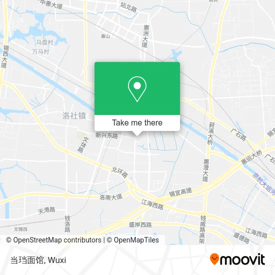 当珰面馆 map