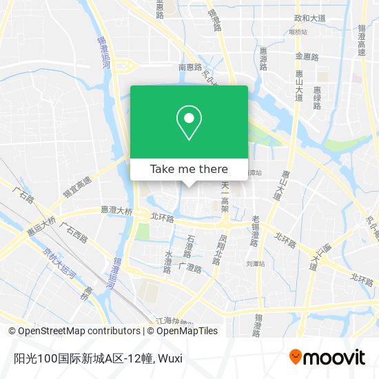 阳光100国际新城A区-12幢 map