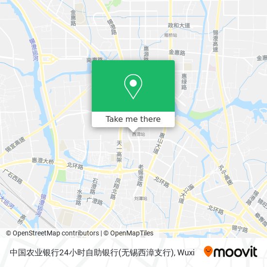 中国农业银行24小时自助银行(无锡西漳支行) map