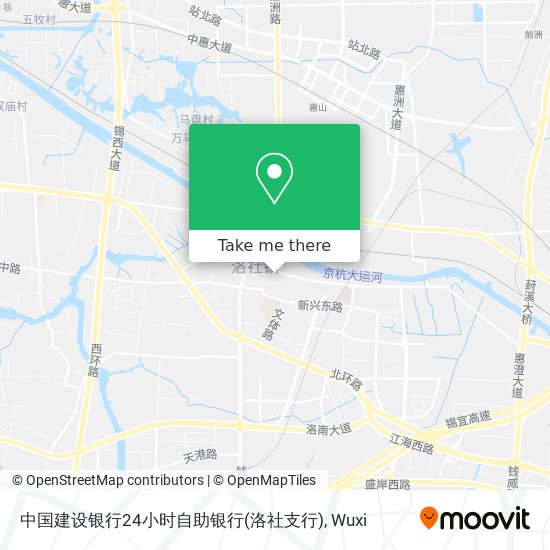 中国建设银行24小时自助银行(洛社支行) map
