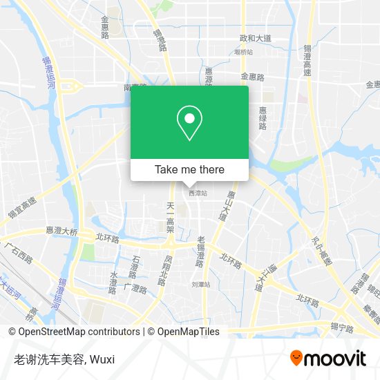 老谢洗车美容 map