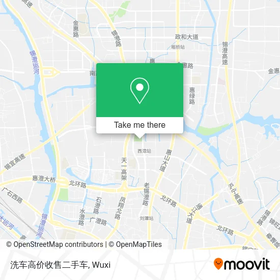 洗车高价收售二手车 map