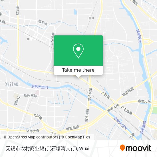 无锡市农村商业银行(石塘湾支行) map