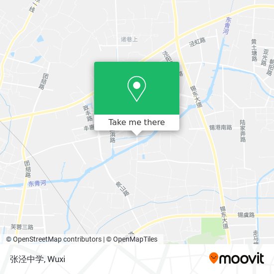 张泾中学 map