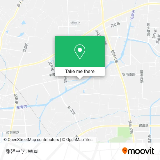 张泾中学 map