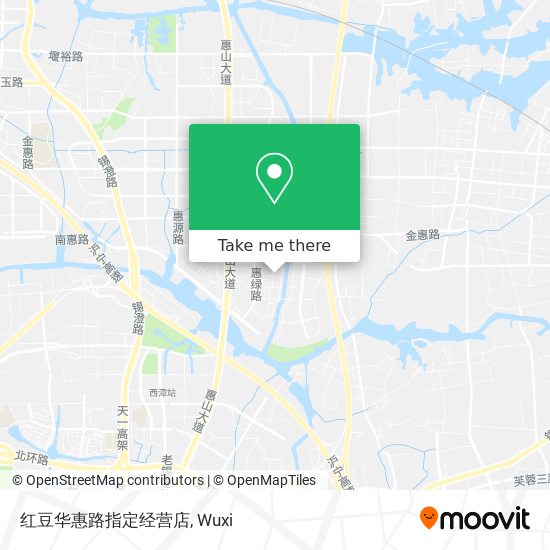 红豆华惠路指定经营店 map
