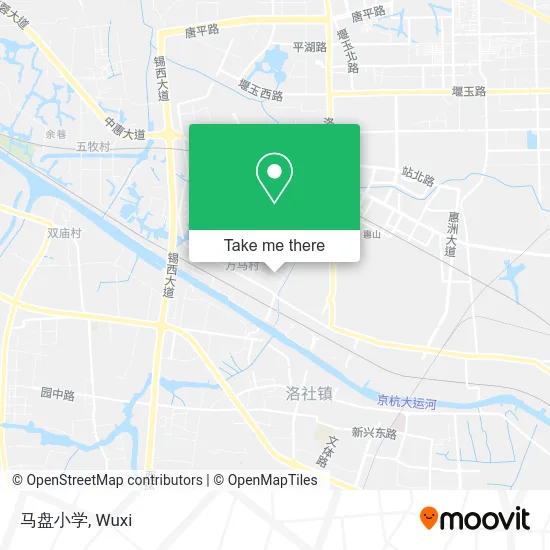 马盘小学 map