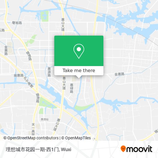 理想城市花园一期-西1门 map