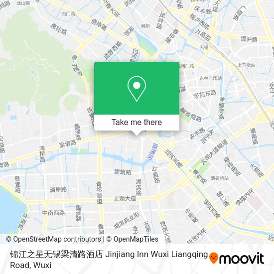 锦江之星无锡梁清路酒店 Jinjiang Inn Wuxi Liangqing Road map