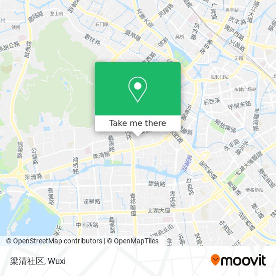 梁清社区 map