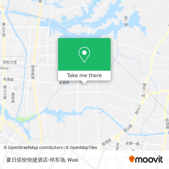 夏日缤纷快捷酒店-停车场 map