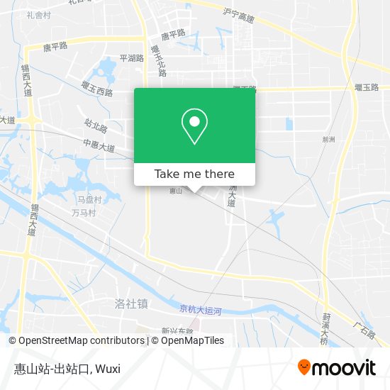 惠山站-出站口 map