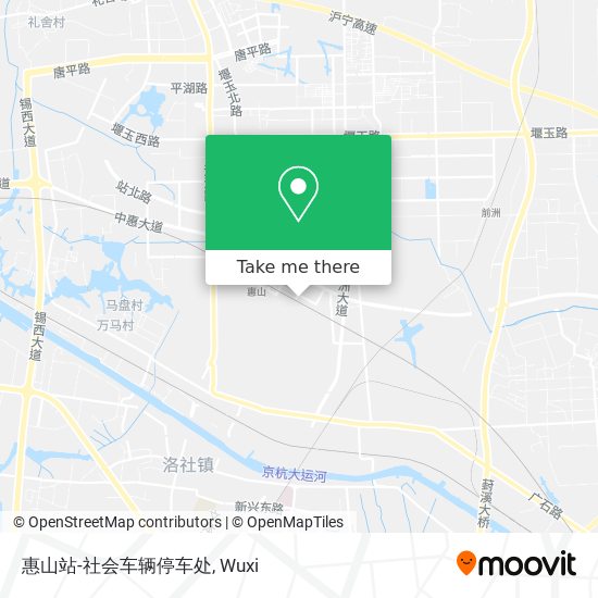 惠山站-社会车辆停车处 map
