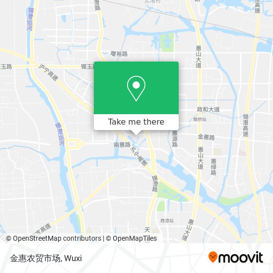 金惠农贸市场 map