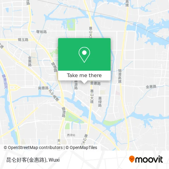 昆仑好客(金惠路) map