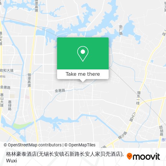 格林豪泰酒店(无锡长安镇石新路长安人家贝壳酒店) map