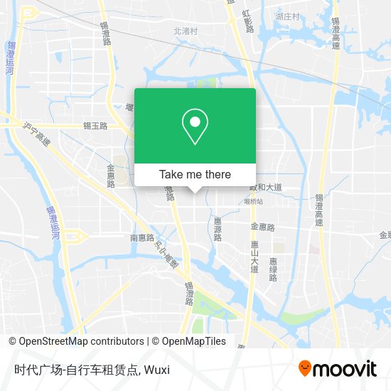 时代广场-自行车租赁点 map