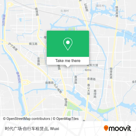 时代广场-自行车租赁点 map