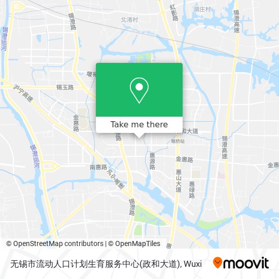 无锡市流动人口计划生育服务中心(政和大道) map