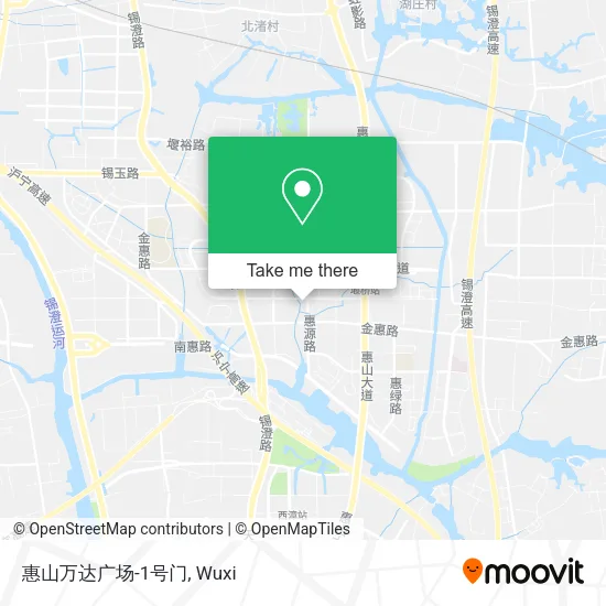 惠山万达广场-1号门 map