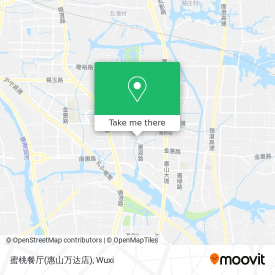 蜜桃餐厅(惠山万达店) map