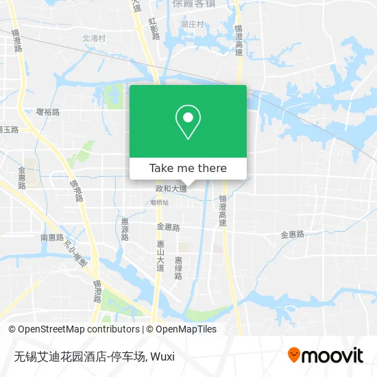 无锡艾迪花园酒店-停车场 map