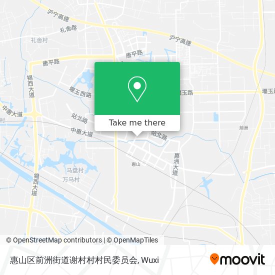 惠山区前洲街道谢村村村民委员会 map