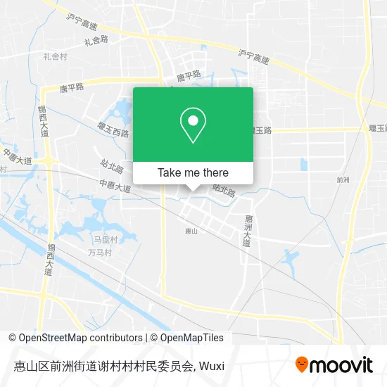 惠山区前洲街道谢村村村民委员会 map