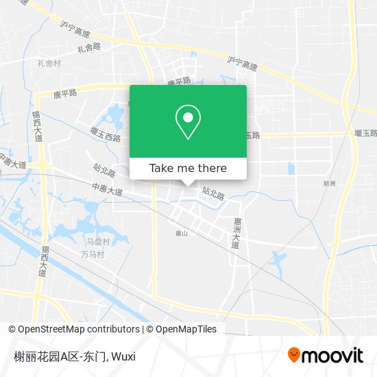 榭丽花园A区-东门 map