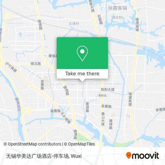 无锡华美达广场酒店-停车场 map