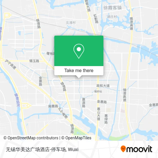 无锡华美达广场酒店-停车场 map