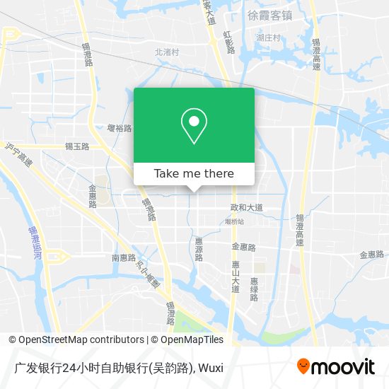 广发银行24小时自助银行(吴韵路) map