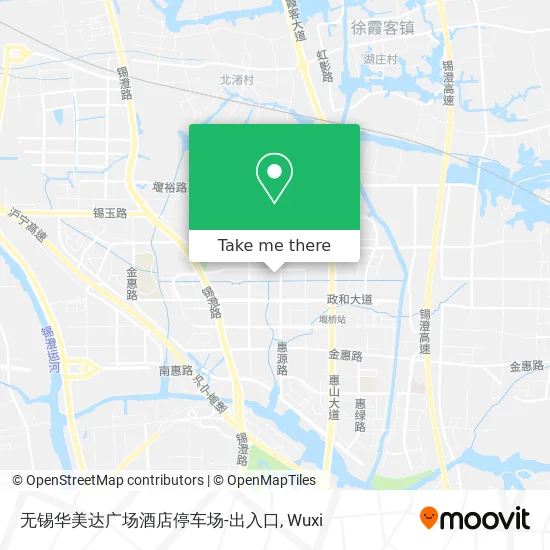 无锡华美达广场酒店停车场-出入口 map