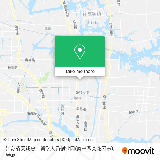 江苏省无锡惠山留学人员创业园(奥林匹克花园东) map