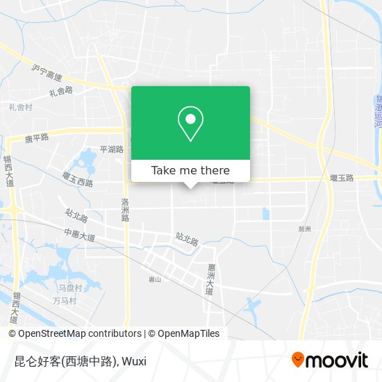 昆仑好客(西塘中路) map