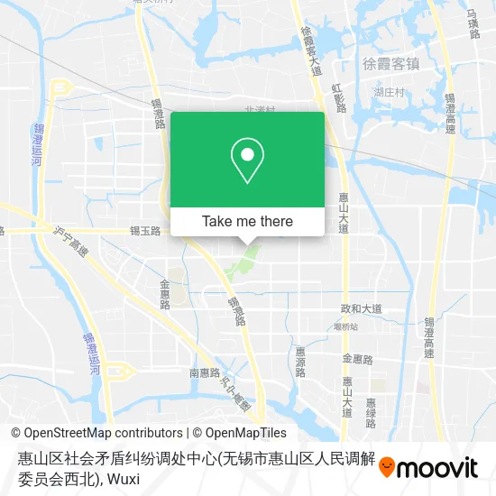 惠山区社会矛盾纠纷调处中心(无锡市惠山区人民调解委员会西北) map