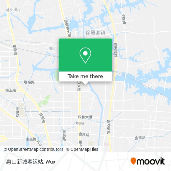 惠山新城客运站 map