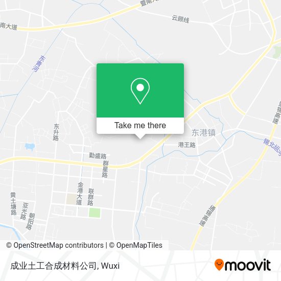 成业土工合成材料公司 map