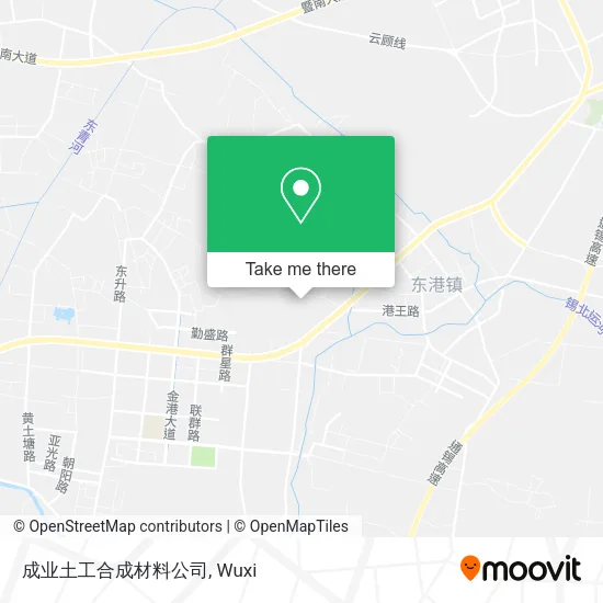成业土工合成材料公司 map