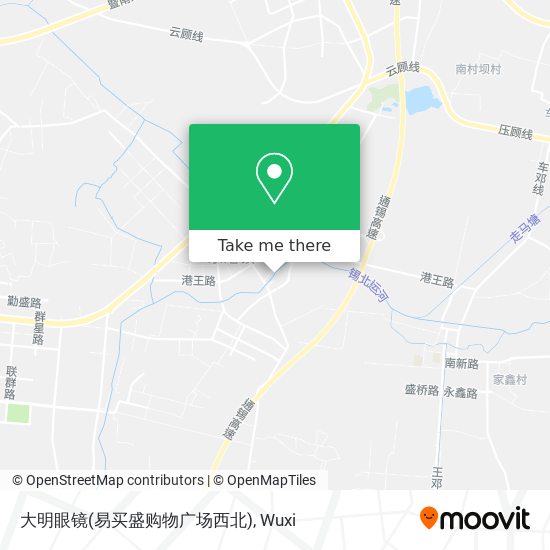 大明眼镜(易买盛购物广场西北) map