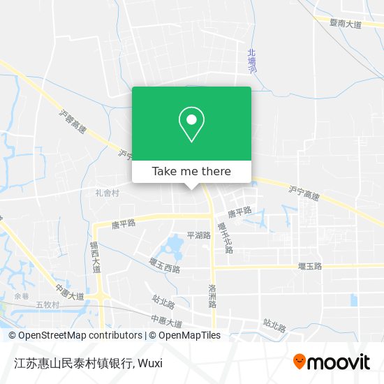 江苏惠山民泰村镇银行 map