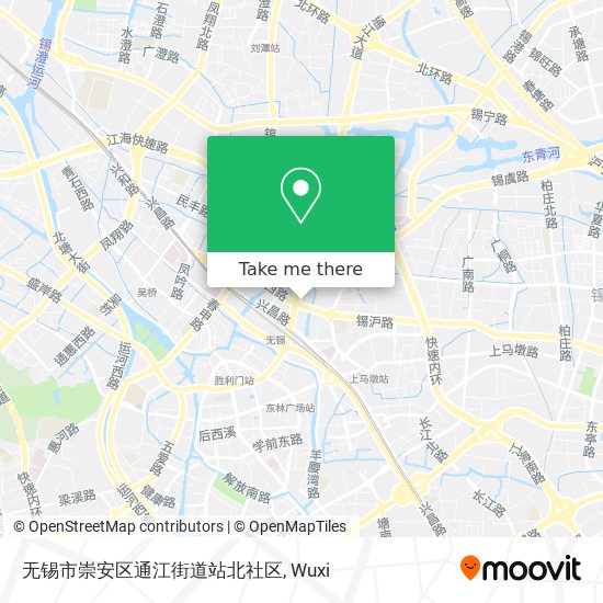 无锡市崇安区通江街道站北社区 map
