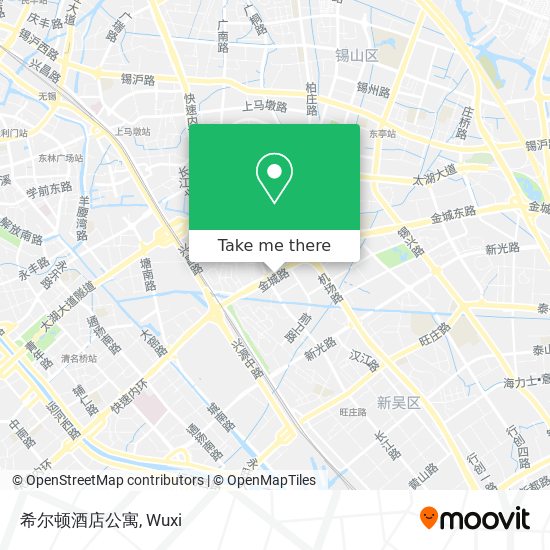 希尔顿酒店公寓 map
