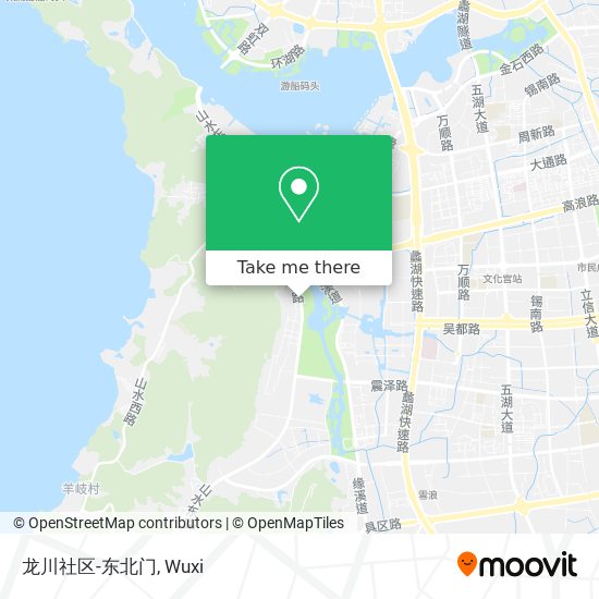 龙川社区-东北门 map