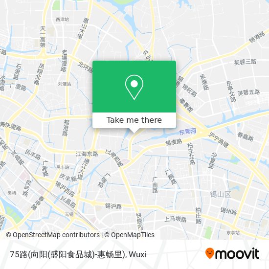 75路(向阳(盛阳食品城)-惠畅里) map