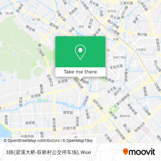 3路(梁溪大桥-双桥村公交停车场) map