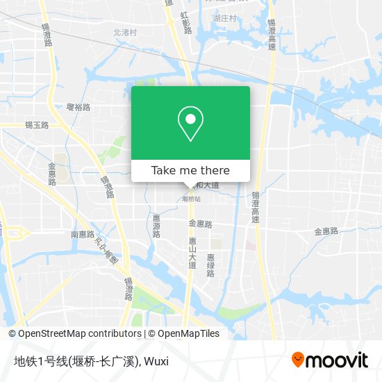 地铁1号线(堰桥-长广溪) map